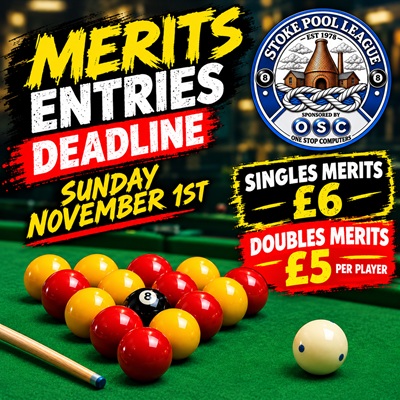 Merits Entries Deadline – Sunday November 1st